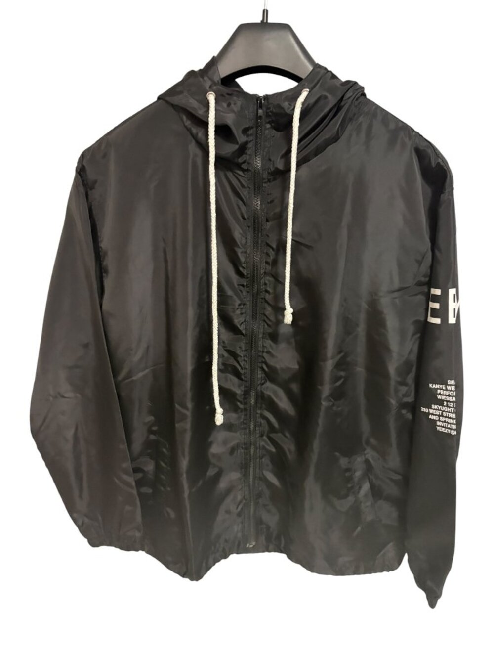 Yeezus Tour Season 1 Windbreaker Jacket Yeezy Adidas Kanye West Black Mens 2XL